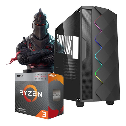 Pc Gamer Completa Cpu Ryzen 3 3200g 8gb 1tb Fortnite Gta Lol