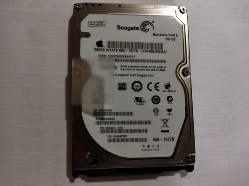 Disco Duro De Notebook  500gb - Mac Seagate Perfecto Estado