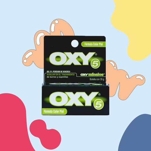 Oxy® 5 Fórmula Color Piel, 30g Peróxido De Benzoílo Y Tratamiento Contra Barros Y Espinillas.