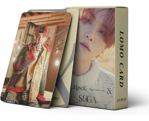 55 Photocards Bts - Edición Me, Myself & Suga