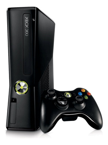 Xbox 360 Slim + Mando + Juegos