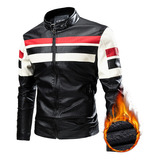 Moda Pu Motociclista Biker Bomber Termica Casual Rompeviento