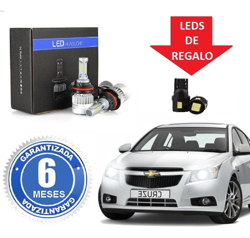 Kit Luces Led Cree H4 Chevrolet Cruze 16.000 Lumenes Promo