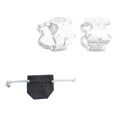 Brincos De Prata To Bear Com Motivo De Urso, 1,3