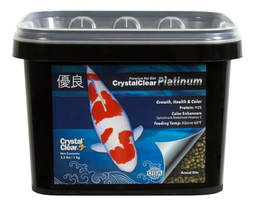 Crystalclear Platinum Rapid Growth Koi Fish Food Con Vitamin