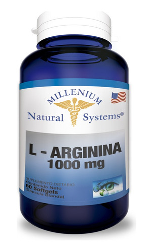 L Arginine 1000 Mg 60 Sg Natural Sy - Unidad a $798