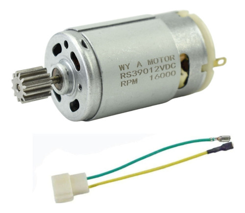 Motor Elétrico Rs390 Dc 12v 16000rpm E Motor De 12 Dentes De