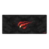 Mouse Pad Gamer Havit Hv-mp861 Gamenote De Goma Xl 300mm X 700mm X 3mm Black/red