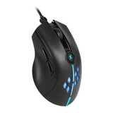 Mouse Gamer Ergonomico Alambrico Xtrike Me Gm-515 7200 Dpi Color Negro
