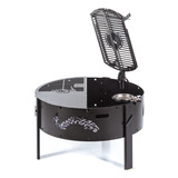 Asador Parrilla Mod. Rollo 80 Full Black - Fuegos J L 