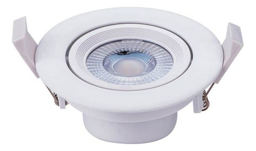 Spot Dicroica Led Embutir Plafon Led 7w Fria Calida Movil