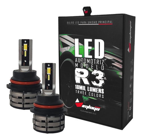 Kit De Focos Led Tricolor 18mil Lumens Modelo R3 Imloya 