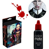 Maquiagem Vampiro Halloween 20ml Sangue Artificial