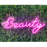 Painel Neon Led Beauty Instagram Rosa 40 Cm