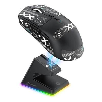 Mambasnake Attack Shark X6 Mouse De Jogos Sem Fio, Doca De C | Frete grátis