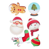 Party Store Stickers Para Vidrios Ventanas Navidad Papa Noel