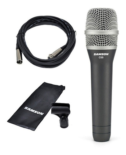 Microfono Condenser Samson C05 Cl Cable Y Clip Mic Incluido