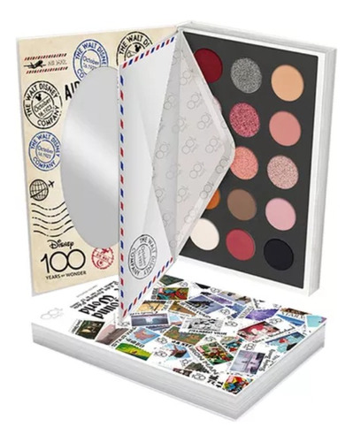 Paleta Sombras Timbres Postales Disney Republic Cosmetics 