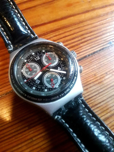 Reloj Swatch Irony Aluminio Cronógrafo Quartz 