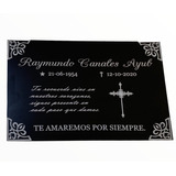 Placa Grabada Laser 20x15 Cm Negra Con Plateado Premio Urna