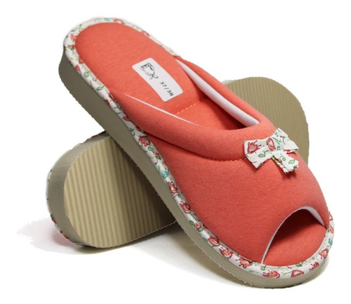 Pantufla Mujer Verano De Algodón. Modelo 2400. Marca: Pear