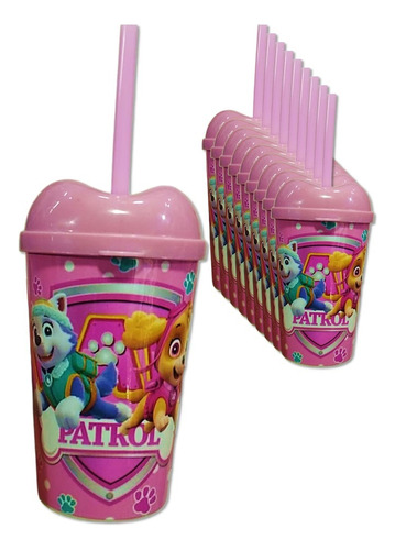 Vaso Pitillo Sorpresa Skye Paw Patrol  Fiesta 