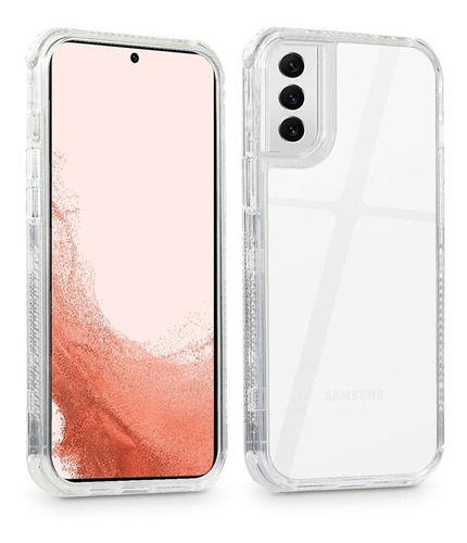 Funda Para Samsung Uso Rudo Alto Impacto Transparente 3pzs