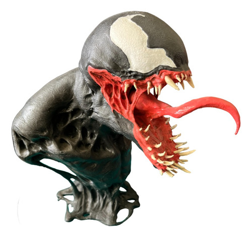 Figura Venom Impreso En 3d Pintado A Mano.