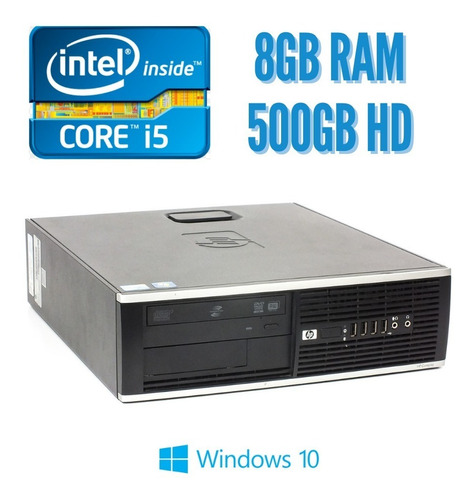 Cpu Hp 6300 Sff Core I5 3570, 500hd, 8gb, C/ Windows 10