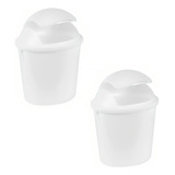 Set X 2 Tacho De Basura 4.9lt Mesada Baño Habitación Cocina