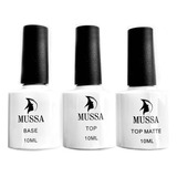 Base, Top Coat Y Top Matte Mussa Gel 10 Ml