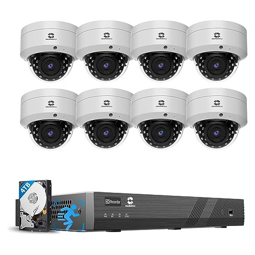 Sistema Cámara Seguridad Poe 16 Canales, 4k Nvr Con Audio