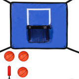 Kit De Canasta De Baloncesto Con Trampolín, Con Pelotas Y Tu