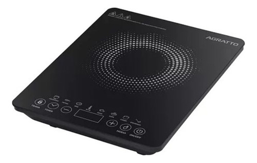 Cooktop Indução Portátil 1 Boca Com Painel Touch Agratto