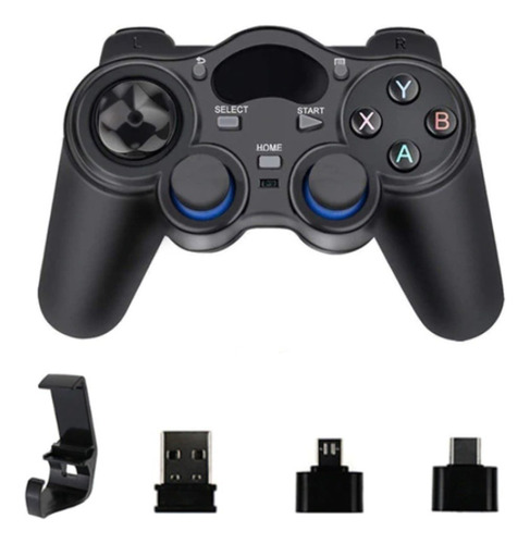 Controle Joystick Sem Fio 2.4g Otg Pc Cel Android Tv Box