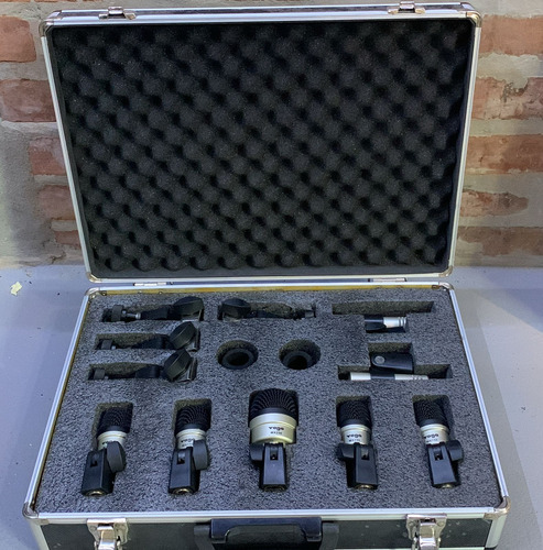 Kit De Microfones Yoga Mx Para Bateria Com Case
