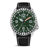 Reloj Citizen Automatic Nj219816x Hombre Color De La Malla Negro Color Del Bisel Verde Color Del Fondo Verde