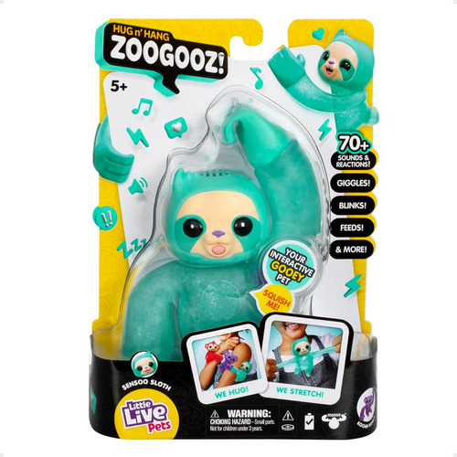 Muñeco Elastico Mascota Little Live Pets Hug Hang Zoogooz