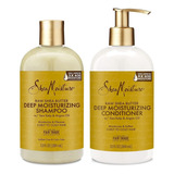 2pack Shea Moisture Shampoo + Acondicionador Raw Shea Butter