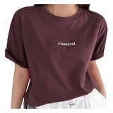 T-shirt Versátil Oversized Classica Elegante Chic Lifestyle