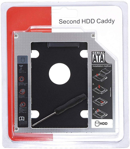 Caddy Segundo Disco Notebook Hdd Sata O Ssd Universal 12,7mm
