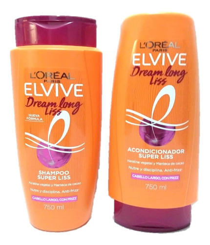 Shampoo Y Ancondicionadros Elvive Dream Long Liss X 750ml