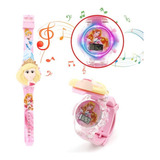 Reloj Niñas Digital Luces Sonido Tapa Princesa Disney