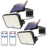 Tanbaby Paquete De 2 Luces Solares Ultra Para Exteriores, 60