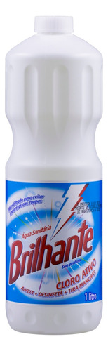 Água Sanitária Brilhanteágua Sanitária Com Cloro Ativo Sem Fragrância 1 L