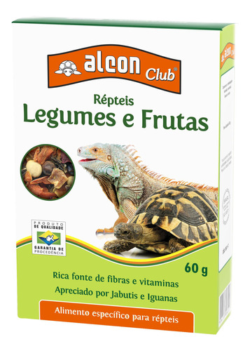 Alimento Natural Para Repteis Frutas/legumes (desidrat.) 60g