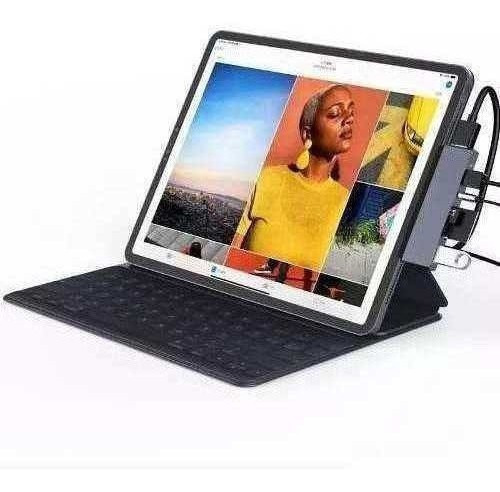 Adaptador iPad Pro Applehub Hdmi 6 Em 1 Sd Usb Tipo C 4k P2