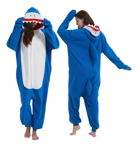 Pijama Y Disfraz Niño Y Adulto Tiburon Enteritos Kigurumi