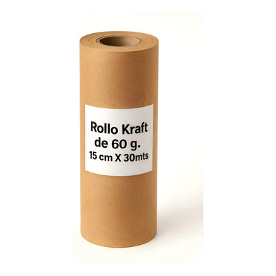 Rollo Papel Kraft De 15cmx30mts 60 Gms Empaque\u002Fenmascarar | MercadoLibre