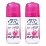 Obao Rosa Tentación Desodorante Para Mujer 65 Gr, 2 Pack Fragancia Sin Fragancia